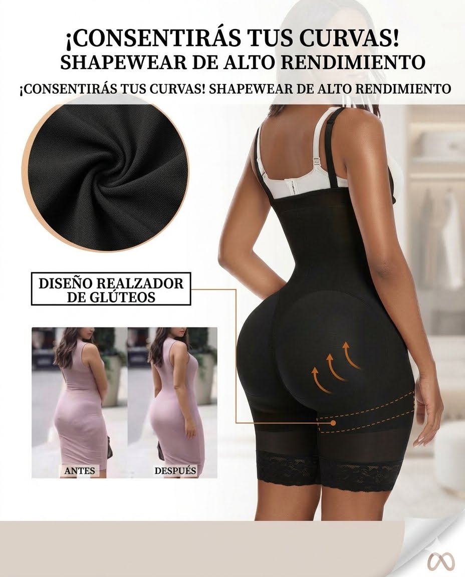 Faja Moldeadora Efecto cintura reloj de arena.