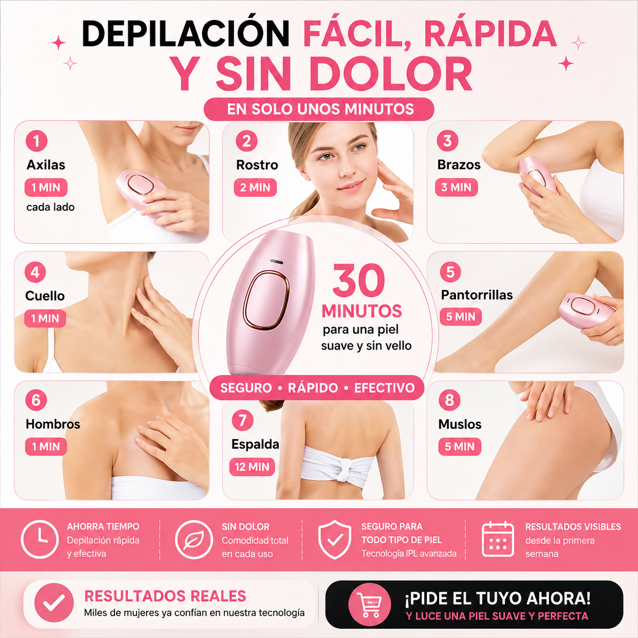 Depiladora Láser Ipl Permanente