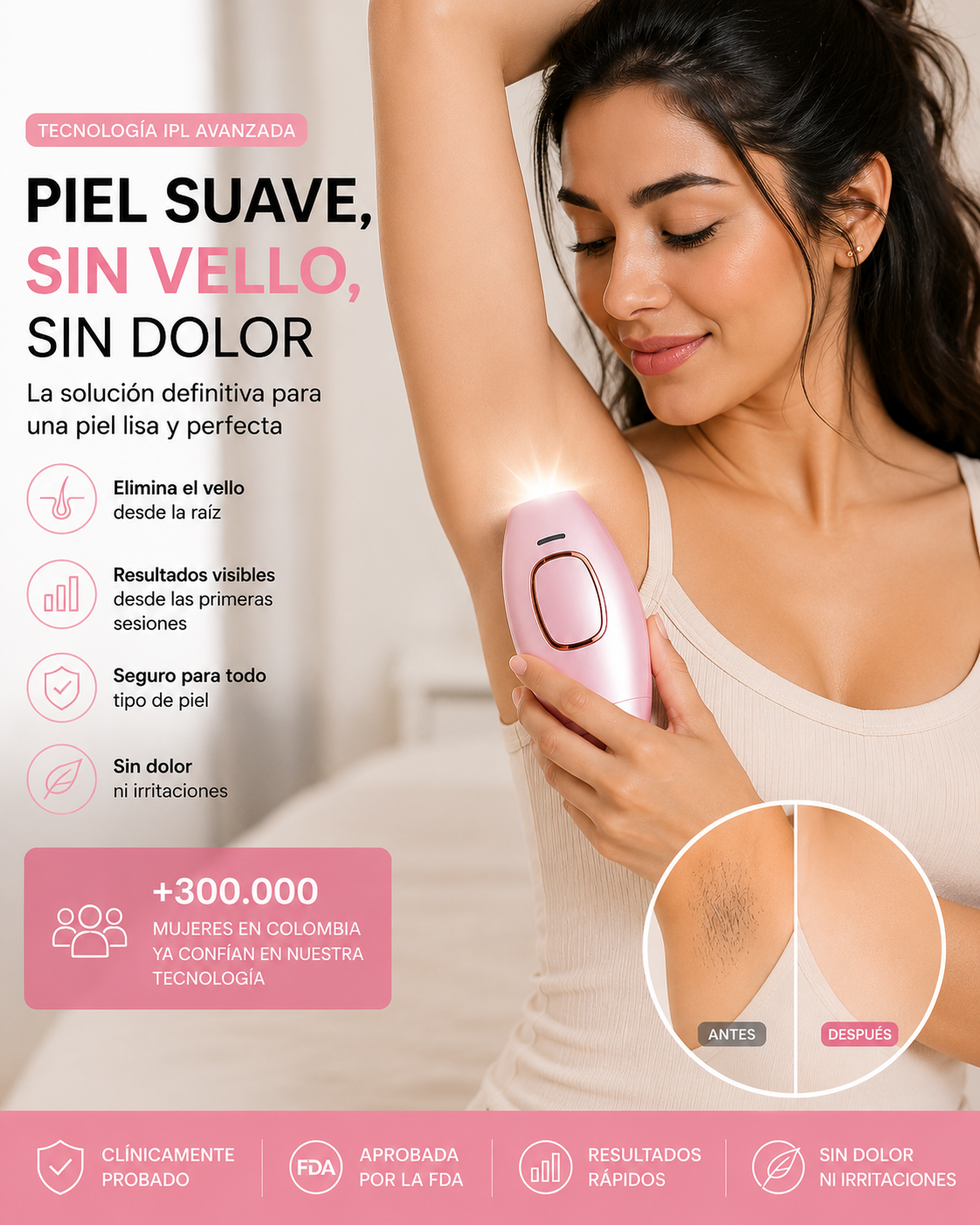 Depiladora Láser Ipl Permanente